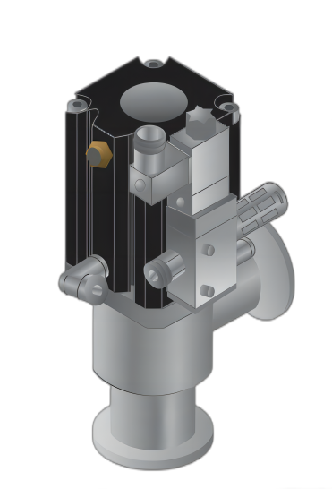 Series VLAS VLBS-G HV Angle Valve, Single Acting (N.C)