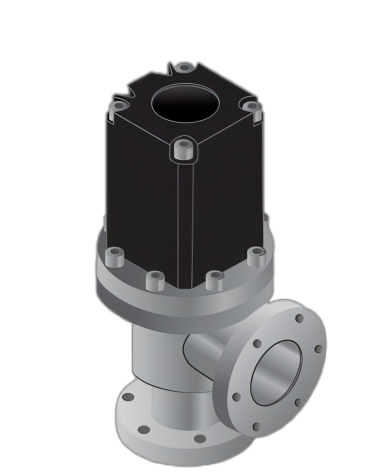 Series VLAW ALBW UHV Angle Valve, Double Acting