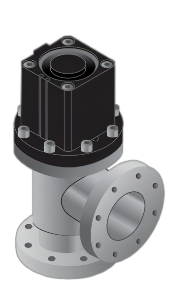 Series VLAY VLBY UHV Angle Valve, Single Acting (N.C)